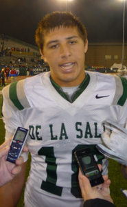 Austin Hooper was a quarterback-sacking, pass-catching machine for De La Salle in its NorCal D1 bowl win against previously unbeaten Folsom.