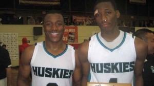 D'Erryl Williams and Dakari Allen were teammates at Sheldon of Sacramento who are now teammates at San Diego State. Photo by Ronnie Flores.