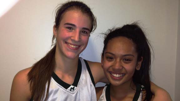 Freshmen Sabrina Ionescu and Keanna de los Santos and their teammates at Miramonte of Orinda will have a giant obstacle to overcome going against Bishop O'Dowd of Oakland in NCS D3 championship on Saturday.