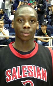 Mario Dunn was one of the top players for Richmond Salesian's nationally ranked squad. Photo: Harold Abend.