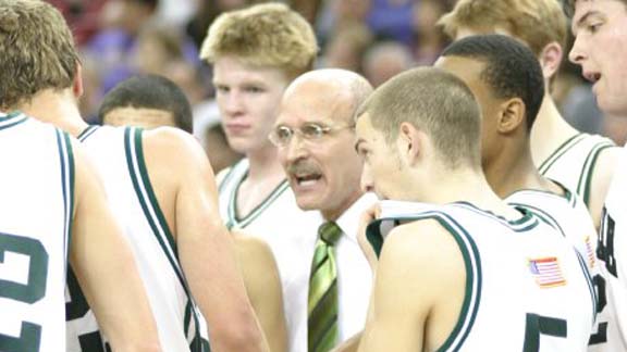 Frank Allocco gives direction to team in one of several CIF state final appearances. Photo: Willie Eashman.