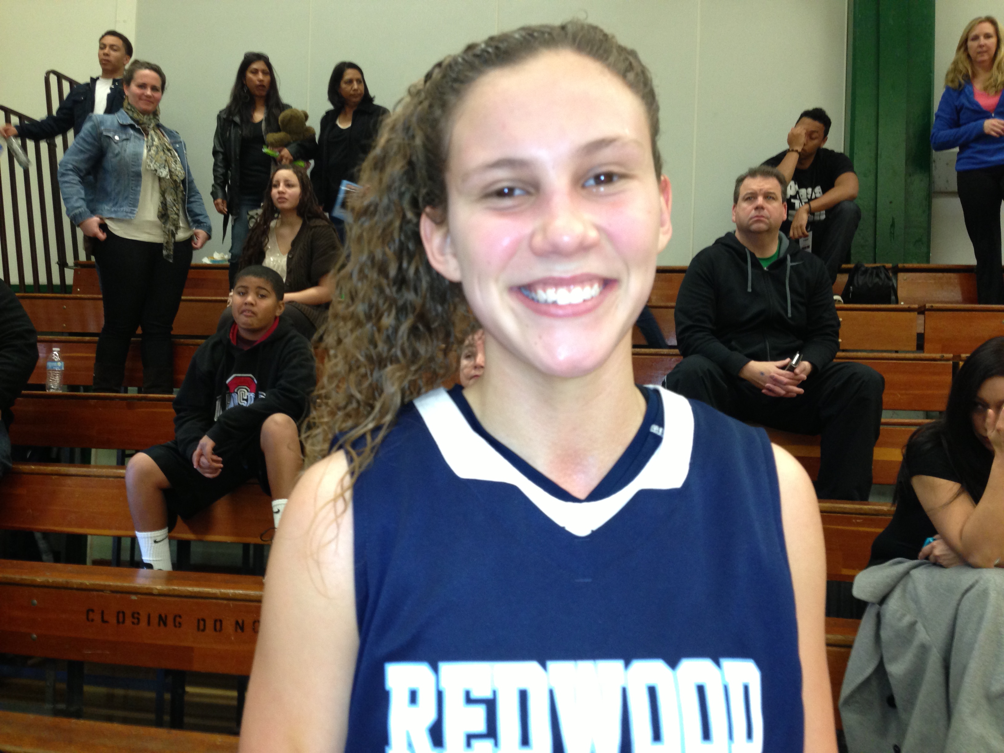 Corissa Turley from Redwood of Visalia is one top player from the CIF Central Section's West Yosemite League who is not from Hanford. She connected for 34 points in game last week. Photo: Harold Abend.