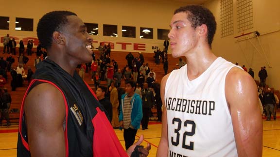 If Jabari Bird of Richmond Salesian and Aaron Gordon of Archbishop Mitty face off again, it probably will be in the NorCal Open Division final. Due to head-to-head results (and not rankings), it is expected that their teams will be seeded No. 1 and No. 2 when pairings are out on Sunday. Sheldon of Sacramento (which has a loss to Mitty) expected for No. 3.