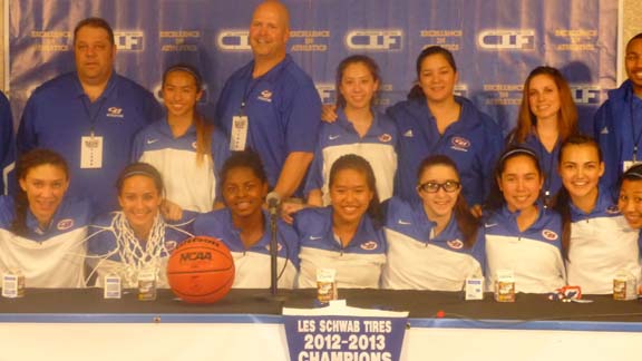 Christian Brothers of Sacramento won the CIF Sac-Joaquin Section Division III girls title on Friday night at Sleep Train Arena with a win over Vanden of Travis AFB, which was going for its 28th win of the season.