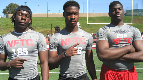 Gardena Serra's Dwight Williams, John Houston Jr., and Rasheem Green all made noise at the L.A. Nike Camp. Williams was MVP for linebackers, Houston Jr. stood out in drills and Green put his name on the recruiting radar.  