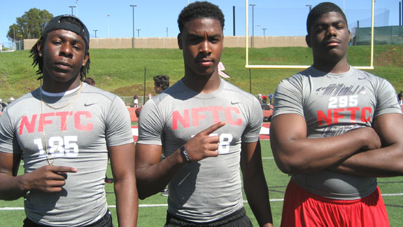 Gardena Serra's Dwight Williams, John Houston Jr., and Rasheem Green all made noise at the L.A. Nike Camp. Williams was MVP for linebackers, Houston Jr. stood out in drills and Green put his name on the recruiting radar.