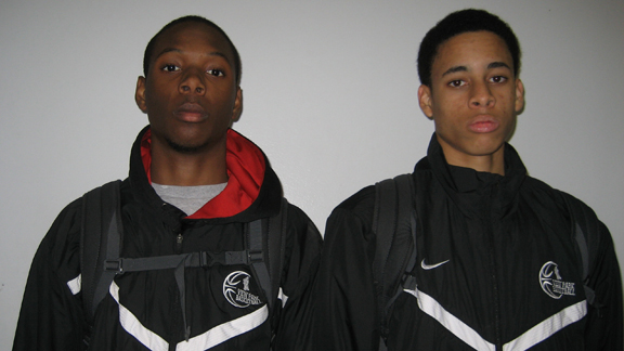Broderick Jones (left) and Chance Comanche were named L.A. City Small Schools co-Players of the Year. 