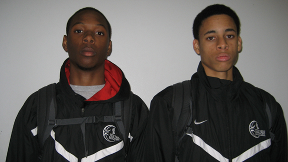 Broderick Jones (left) and Chance Comanche were named L.A. City Small Schools co-Players of the Year.