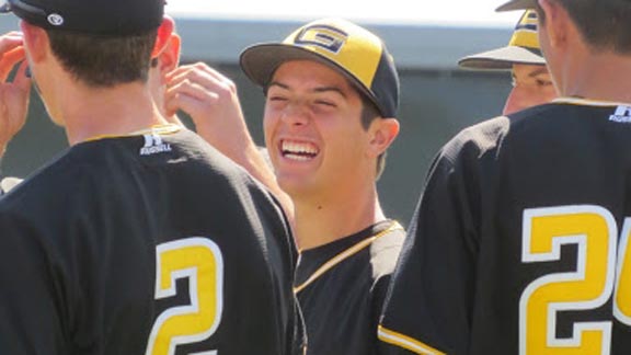 Jacob Payne and the rest of the team at Granada of Livermore have had a lot to smile about so far this season. The Matadors now have a chance to be No. 1 in the state for the season. Photo: Dan Badders (courtesy school).