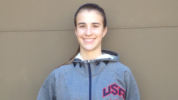 Miramonte of Orinda's Sabrina Ionescu (who will be a sophomore next school year) will wear USA national colors this summer along with Katie Lou Samuelson of Santa Ana Mater Dei. Photo: Courtesy of family.