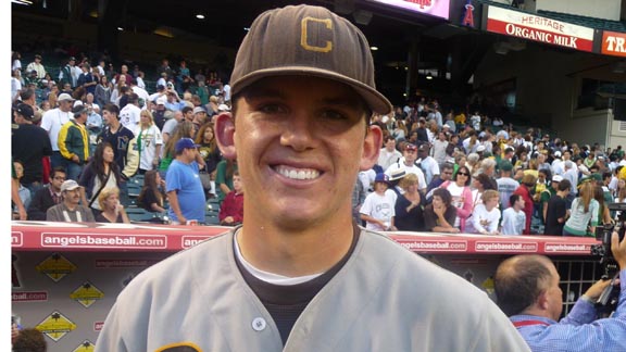 Ryon Healy is shown after his final game playing for Crespi of Encino. On Friday, he became the 100th player chosen in the 2013 MLB draft. Photo: Mark Tennis.