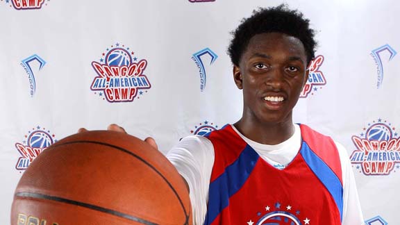 Stanley Johnson took home MOP honors at the 2013 Pangos All-American Camp and is hoping an emphasis on his perimeter game will help Mater Dei to an unprecedented fourth consecutive major division state title. Photo: Nick Koza