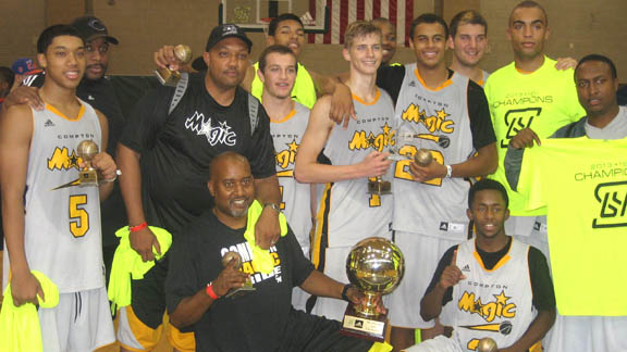 California travel clubs won the major division 16U titles in all three Las Vegas Tournaments, including the Compton Magic at the adidas Super 64 with a strong contingent of players from the 2015 class.                  