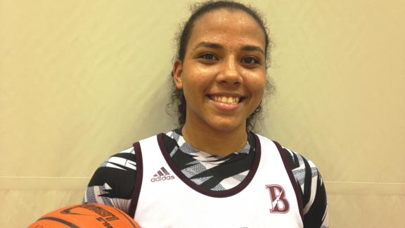 Destiny Littleton is not related to Bishop's of La Jolla teammate Imani Littleton but by the time she's done may be just as well known by college coaches. Photo: Harold Abend.