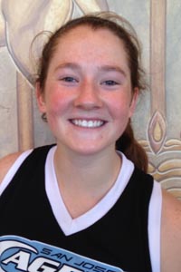 Archbishop Mitty's Maddie Holland almost had a triple-double in last year's NorCal D2 final. Photo: Harold Abend.