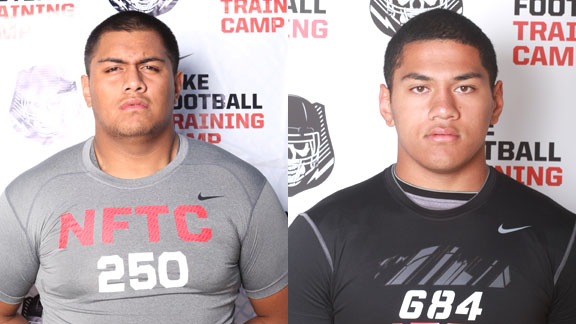 Kammy Delp from Diamond Ranch of Pomona and Tyler Luatua from La Mirada are preseason all-state players who are from the San Gabriel Valley. Photo courtesy Student Sports.