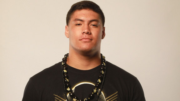Can you imagine if Toa Lobendahn, who participated at The Opening at Nike World Headquarters in Oregon, would have transferred to St. John Bosco instead of La Habra? He almost did. Photo by Tom Hauck.