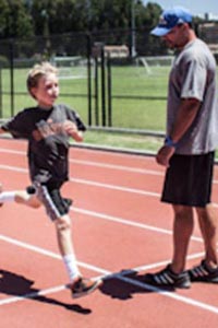 Coach and trainer Chris Asher works with state stat stars of all ages, helping them to improve their speed,