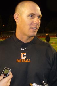 Head coach Eric Billeci from No. 11 California of San Ramon will direct team this week in game vs. Amador Valley.