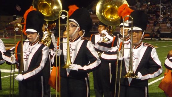 Perhaps the best marching band in Northern California is the one at Pittsburg, which played with gusto and precision during Friday's home game against state-ranked Granite Bay.
