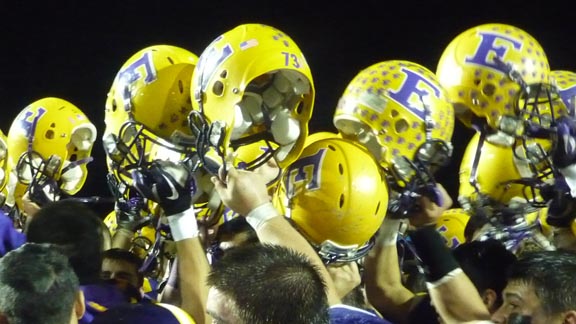 Small school powerhouse Escalon hopes to bounce back from two straight losses in this week's home game against state-ranked Hughson. Photo: Mark Tennis.