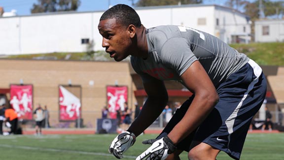 Iman Marshall starts at cornerback for No. 11 Long Beach Poly. He is regarded as one of the best junior DBs in the nation. Photo: Tom Hauck (Courtesy Student Sports).