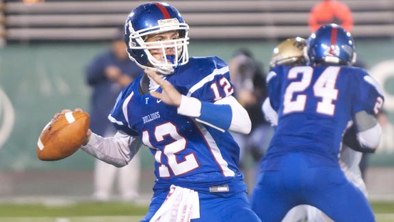 Folsom's Jake Browning went over 11,000 yards on Friday in his career. Photo: James K. Leash/SportStars.