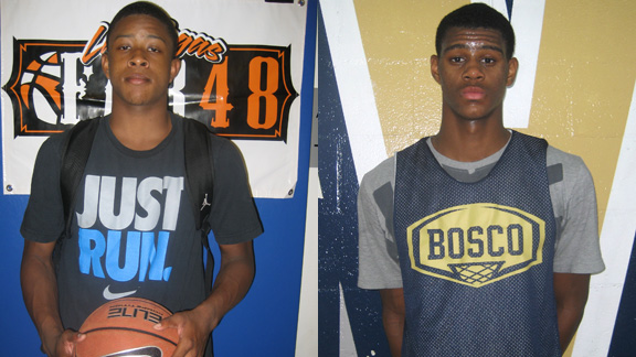 Windward's Jaylen Harris (left) and St. John Bosco's Billy Preston are not only two of the top five freshmen in the state, both will play pivotal roles on state-ranked teams. 