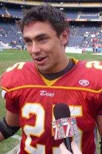 Former Stanford standout Tyler Gaffney gained Mr. Football State POY honors in 2008 partly due to scoring six TDs in state final vs. Stockton St. Mary's. The two could meet again in two weeks. Photo: Mark Tennis.