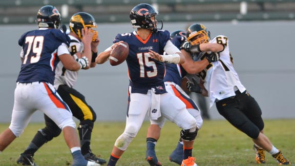 Chaminade QB Brad Kaaya completed 17 of 26 passes during his team's win over Enterprise of Redding in the CIF Division II state bowl game. Photo: Scott Kurtz.