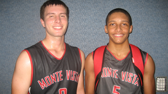 Trevor John and Grant Jackson have been two of the top players so far for head coach Nick  Jones' team at Monte Vista. Photo: Ronnie Flores.