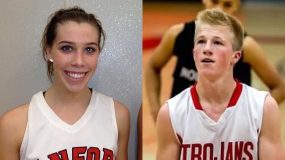 Senior Brooke Johnson of Hanford and senior Michael Anderson from Lincoln of Stockton both had outings that were stat star worthy last week and already this week. Photos: By Harold Abend & Courtesy Anderson family.