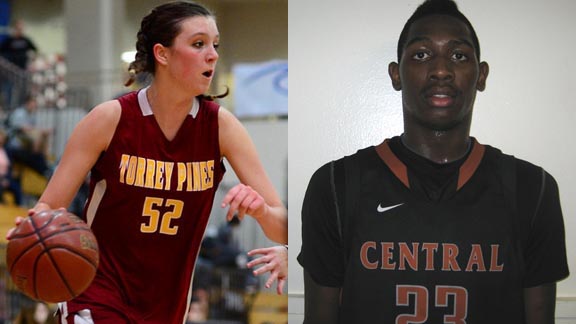 Sierra Campisano of the CIF San Diego Section and Murshid Randle of the CIF Central Section have led their schools to the postseason. Photos: Anna Scipione & Ronnie Flores.