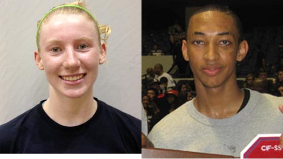 Junior Sammy DeHart from Nevada Union of Grass Valley (left) is a player to watch from solid 18-4 team. Etiwanda's Jordan McLaughlin, meanwhile, makes stat star honor roll with 30 points in one half.