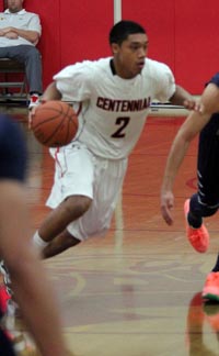 Guard Sedrick Barefield of Corona Centennial was the Riverside Press-Enterprise Player of the Year. Photo: Courtesy Student Sports.