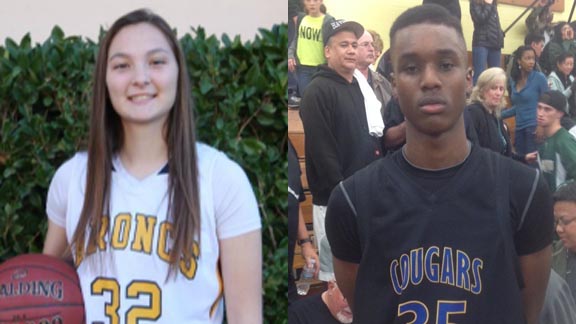 Among this week's state honor roll is Rebecca Gallis from Kern Valley of Lake Isabella and Matthew Thomas from Newark Memorial of Newark. Photos: Courtesy Gallis Family & Paul Muyskens.