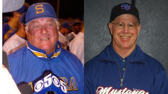 Two coaches on the all-time state list of baseball coaching leaders are Pete Jensen (retired after winning section title at Serra of San Mateo) and Gary Galloway from St. Vincent of Petaluma (won his 500th game last season).