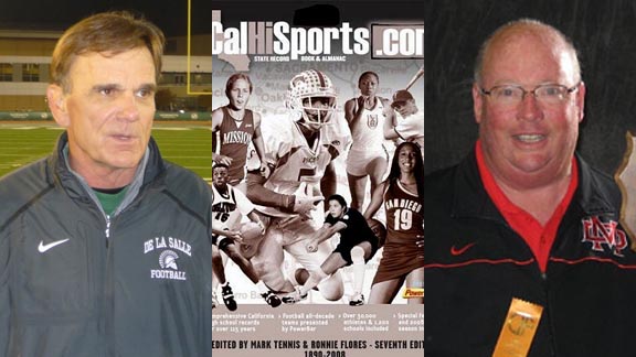 California's winningest football and boys basketball coaches are Bob Ladouceur of Concord De La Salle and Gary McKnight of Santa Ana Mater Dei. Ladouceur retired after the 2012 football season. McKnight reached 1,000 wins in 2015. 