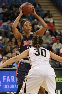 Senior Devin Stanback notched career highs in her last two games in leading Chaminade to CIF Division II state title. Photo: Willie Eashman.