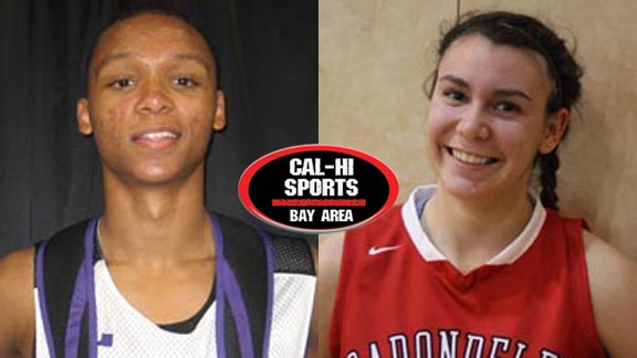 Two of the Bay Area's brightest stars this basketball season -- Bishop O'Dowd's Ivan Rabb and Carondelet's Natalie Romeo -- hope to lead their teams to CIF Northern California Open Division titles over the next week. Photos: Ronnie Flores & Willie Eashman.