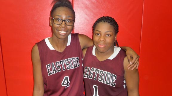 Both Alexus Simon and Charmaine Bradford are senior all-state nominees from Eastside College Prep of East Palo Alto. Photo: Mark Tennis.