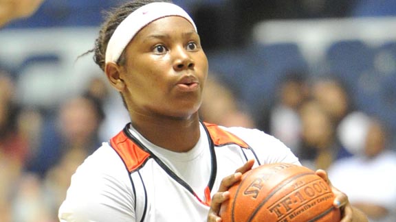 Senior and USC-bound Amy Okonkwo of Etiwanda was named to the 2014 all-state team last week on the second group of top 10 players overall. She was almost chosen to the first group. Photo: Marissa Holbert/PassThaBall.com