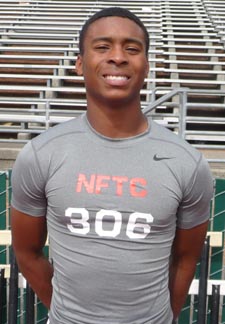 Isaiah Langley from Foothill of Pleasanton was one of the very best defensive backs at this year's NFTC and won an invite to The Opening. Photo: Mark Tennis.