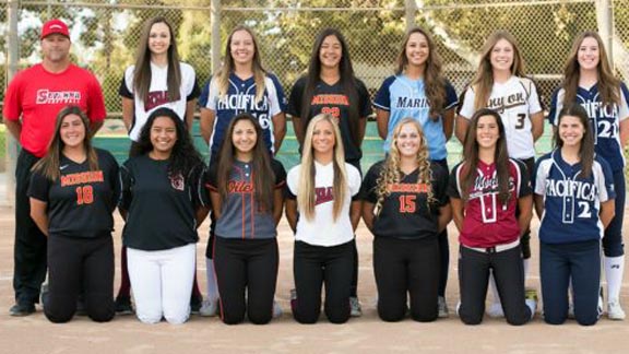 All 13 players chosen to the All-Orange County team by OC Sidelines are among the nominees for the Cal-Hi Sports all-state teams. They are shown with Savanna of Anaheim head coach Mike Willey. Photo: Nadia Martinez. To see the OC Sidelines selections, CLICK HERE.