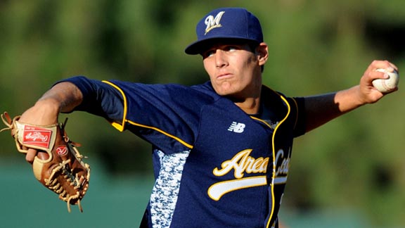 Brady Aiken of San Diego Cathedral Catholic averaged 1.62 strikeouts per inning during his three seasons pitching for the Dons. Photo: Scott Kurtz (Student Sports).