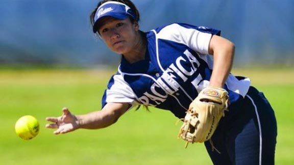 Pacifica's Brooke Marquez made a lot plays in the field and at the plate during her career, including game-winning hit in CIF Southern Section Division I final vs. M.L. King. She'll play next at Northwestern. Photo: Scott Kurtz (Student Sports).