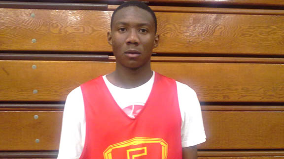 Shooting guard Donald Gipson is one of two newcomers to the Top 65 from L.A. Fairfax. Gipson, who played well at the recent Maranatha and Fairfax Tournaments, checks in at No. 29. Photo: Ronnie Flores