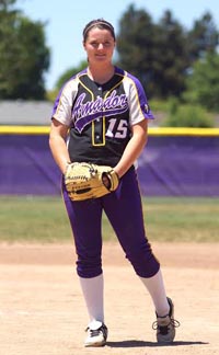 UCLA softball is losing one Ms. Softball winner, Jessica Hall, just before another one, Johanna Grauer, checks into the school in the fall. Photo: Phillip Walton/SportStars Magazine.