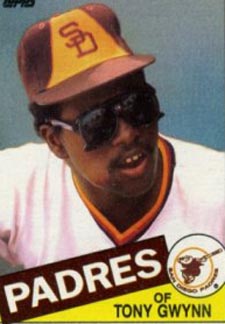 Gwynn's 1985 TOPPS baseball card.