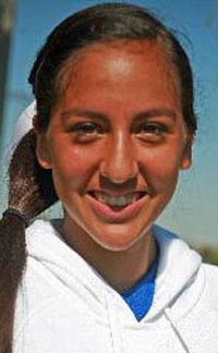 Zoe Casas of San Bernardino Aquinas set state records as a softball player. Photo: Student Sports.